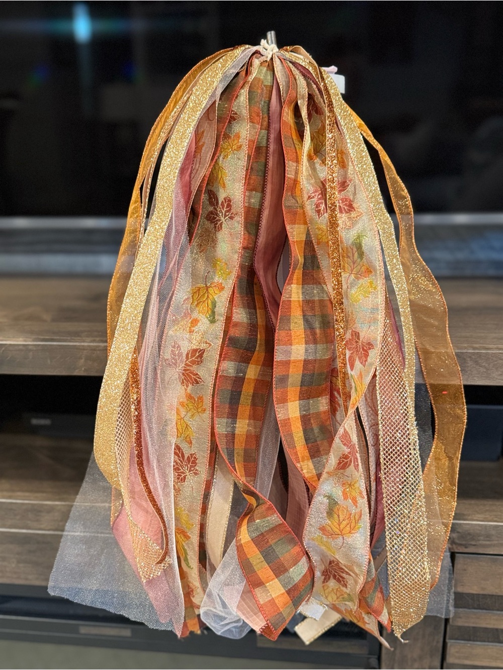Autumn Harvest Ribbon Bundle - Orange & Gold Fall Decor